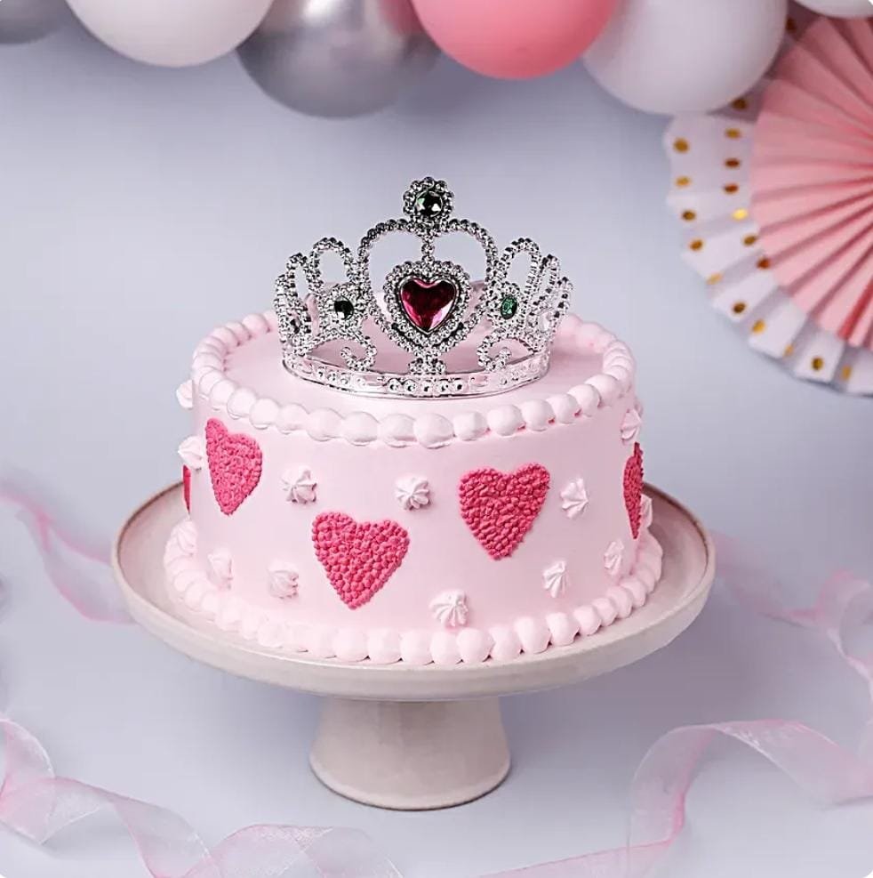 order princess theme eggless strawberry birthday girl cake online